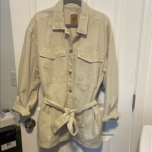 Gap TALL Cotton Belted Jacket